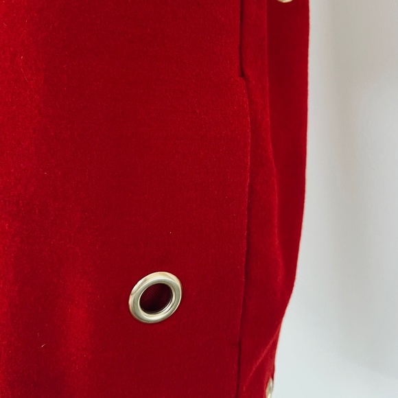 STELLA MCCARTNEY Grommet embellished Short Sleeve Dress in Red - Picture 5 of 7